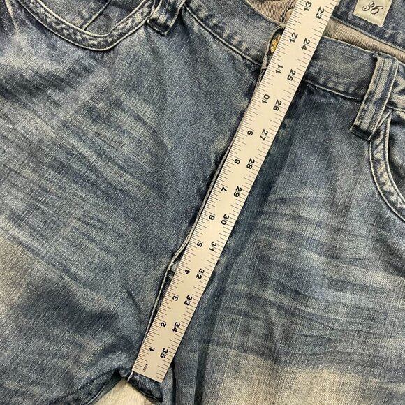 Akademiks Jeans Mens 36 True‎ Fit Y2K Distressed Embroidered Streetwear Denim - Picture 9 of 14